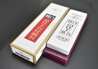 NANIWA Lobster mark/IF-1001 Snow White Super Finishing Stone #8000 w/Holder