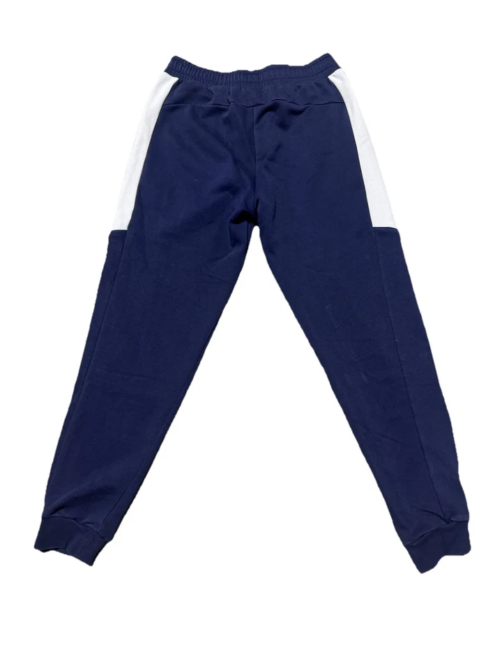 Puma Men’s Joggers Sweatpants Dark Navy Blue Size Medium Soccer Football - Image 2 of 2