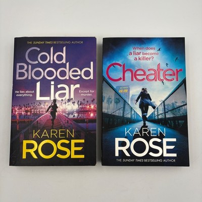 Karen Rose Cold Blooded Liar Cheater Paperback San Diego Case Files Books 1 & 2