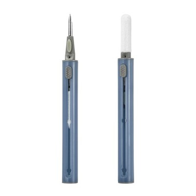 2PCS Earphone Cleaner Kit - Multi-Function Cleaner Kit Soft Brush,Dark Blue