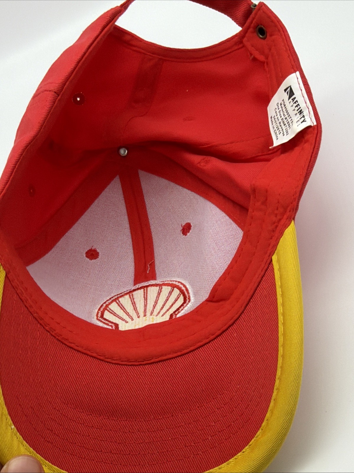 Shell Gasoline Red Yellow Adjustable Strap Baseba… - image 8