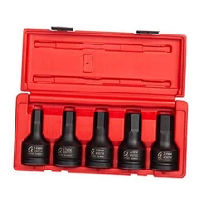 Sunex 4507, 3/4 Inch Drive Impact Hex Driver Set, 5-Piece, Metric, 14mm-24mm, 