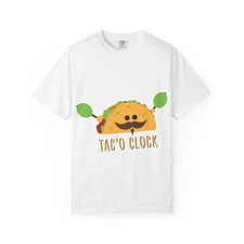 Taco Clock tee | Funny Taco Mustache T-shirt