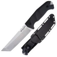 Cold Steel 13U Warcraft Tanto Medium Knife 5.50" San Mai III Plain Edge Blade,