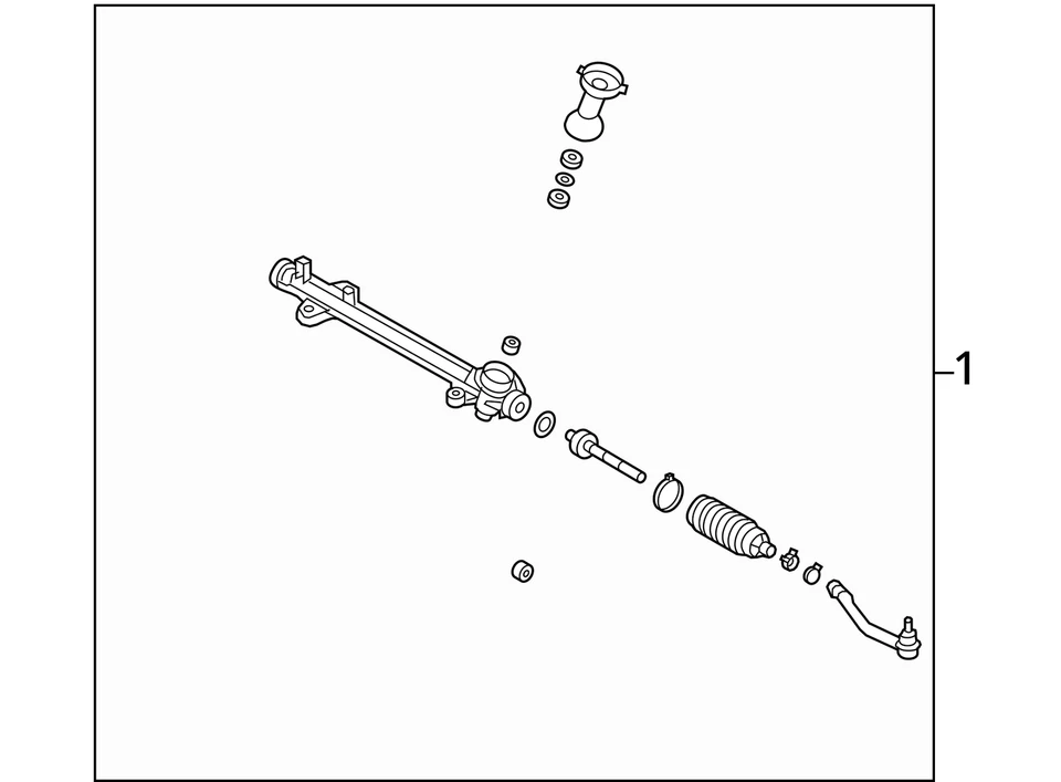 Steering Gear/Rack Power Rack And Pinion SWB Sport Fits 15-18 SANTA FE 728131 — 第 4/4 张图片