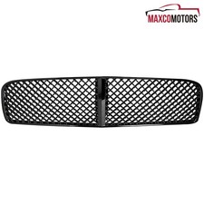 Hood Grille Fits 2006-2010 Dodge Charger Black Mesh Abs Front Upper Bumper Grill