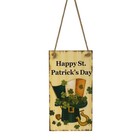 St. Patrick's Day Decoration Wooden Wall Doorplate Door Plaque Hanging Sign