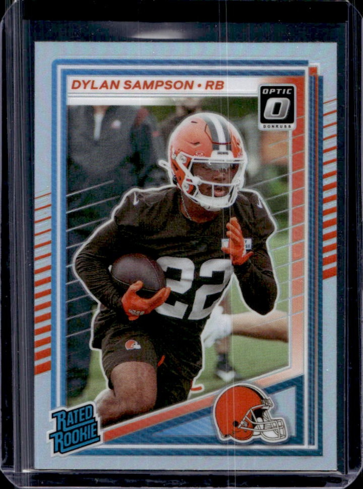 2025 Donruss Dylan Sampson Optic Rated Rookie Preview Holo RC #389 Browns