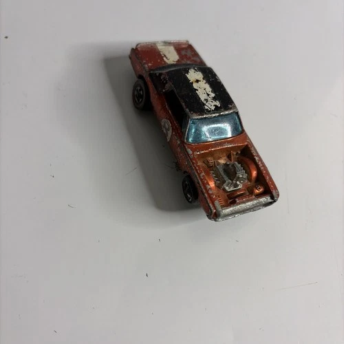 Vintage Hot Wheels Redline Red Car Missing Wheel