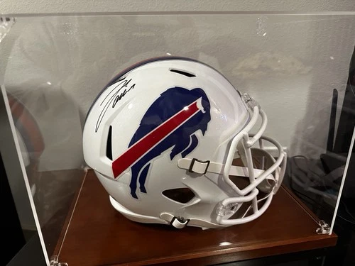 Josh Allen Autographed Full Sized Replica Helmet, Beckett Authenticated 2024