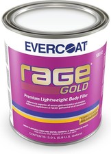 New Evercoat Rage Gold Body Filler Gallon 112 Whardener. Free 2-3 Day Shipping