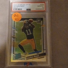 2023 Panini Donruss Optic Rated Rookie Jayden Reed #239 Holo Prizm PSA 10