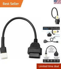 Delphi Motorcycle OBDII 6 Pin to 16 Pin Diagnostic Adapter - Seamless Connection