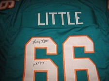 Dolphins larry Little signed Jersey with HOF 93  w/COA