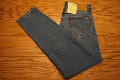 NWT MEN'S LEVI JEANS 502 Multiple Sizes Taper Flex Performance Blue Premium $98