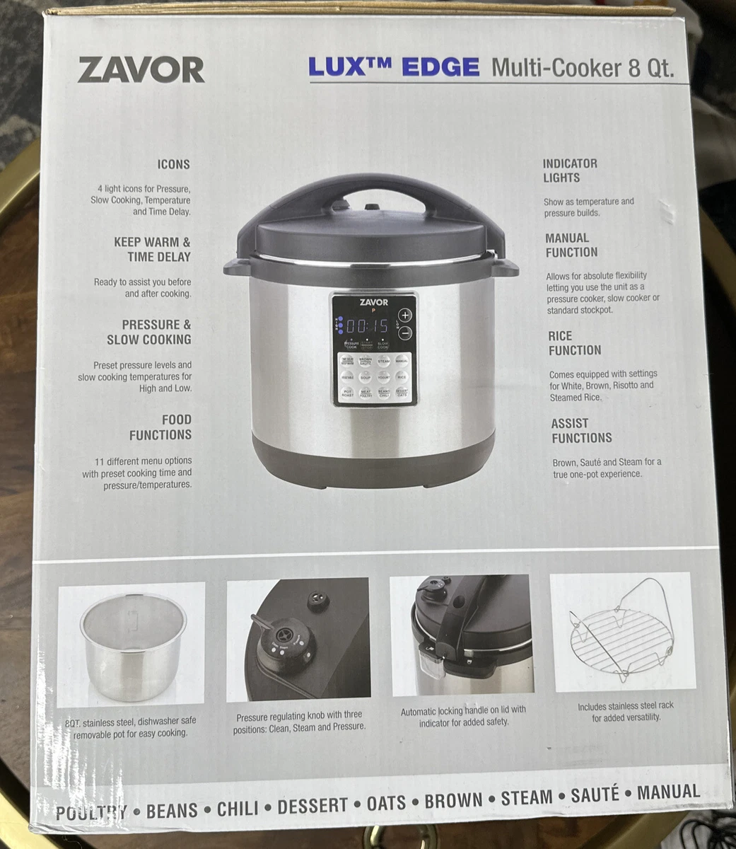 Zavor LUX Edge, 4 Quart Programmable Electric Multi-Cooker