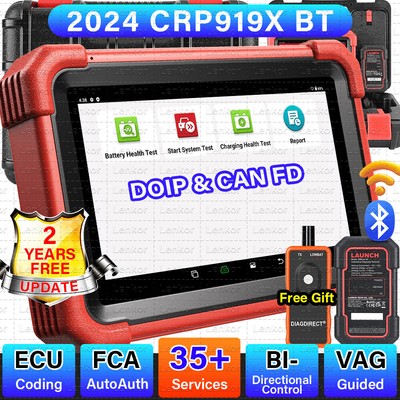 2024 LAUNCH X431 CRP919X BT PRO Bidirectional Car Diagnostic Scanner Key Coding