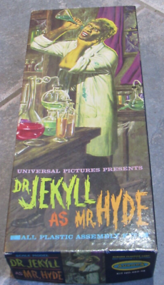 Vintage AURORA # 460-98 Dr. Jekyll as Mr. Hyde Boxed Model Kit