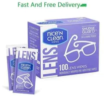 Lens Cleaning Wipes Pre-Moistened Eye Glasses Computer Optical Lens Cleaner 100P