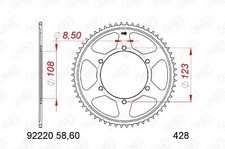AFAM Steel Crown 92220-58 Step 428 APRILIA RS 125 2021 -2022