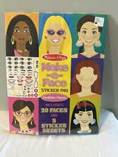 Melissa And Doug Make A Face Sticker Book, Sealed New