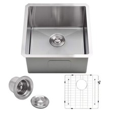 Bar Prep Sink 18inch 18"x18"x10" Single Bowl Undermount 18 Gauge T304 Stainless