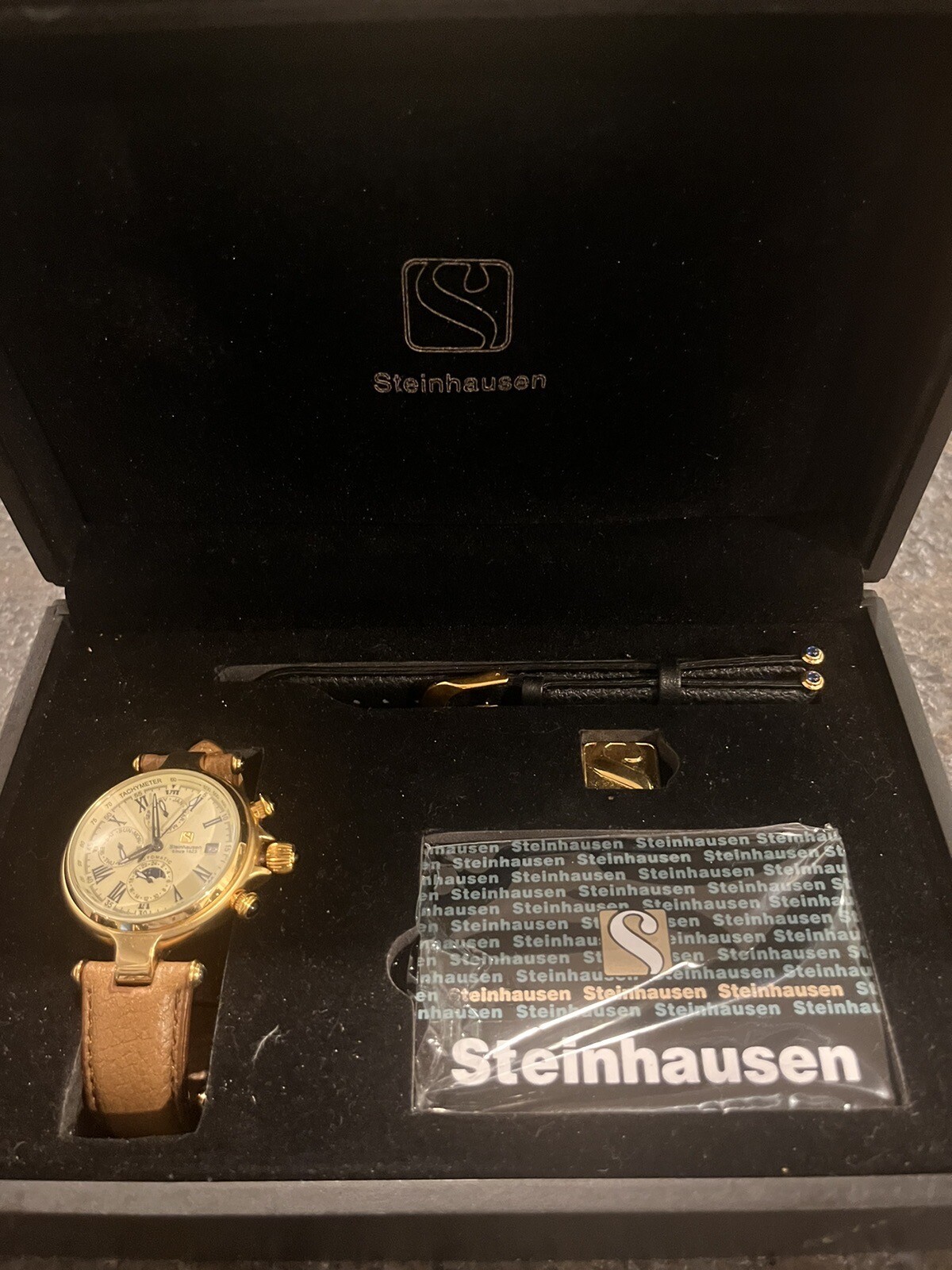 Mens Steinhausen Watch New In Box With Extra Band eBay