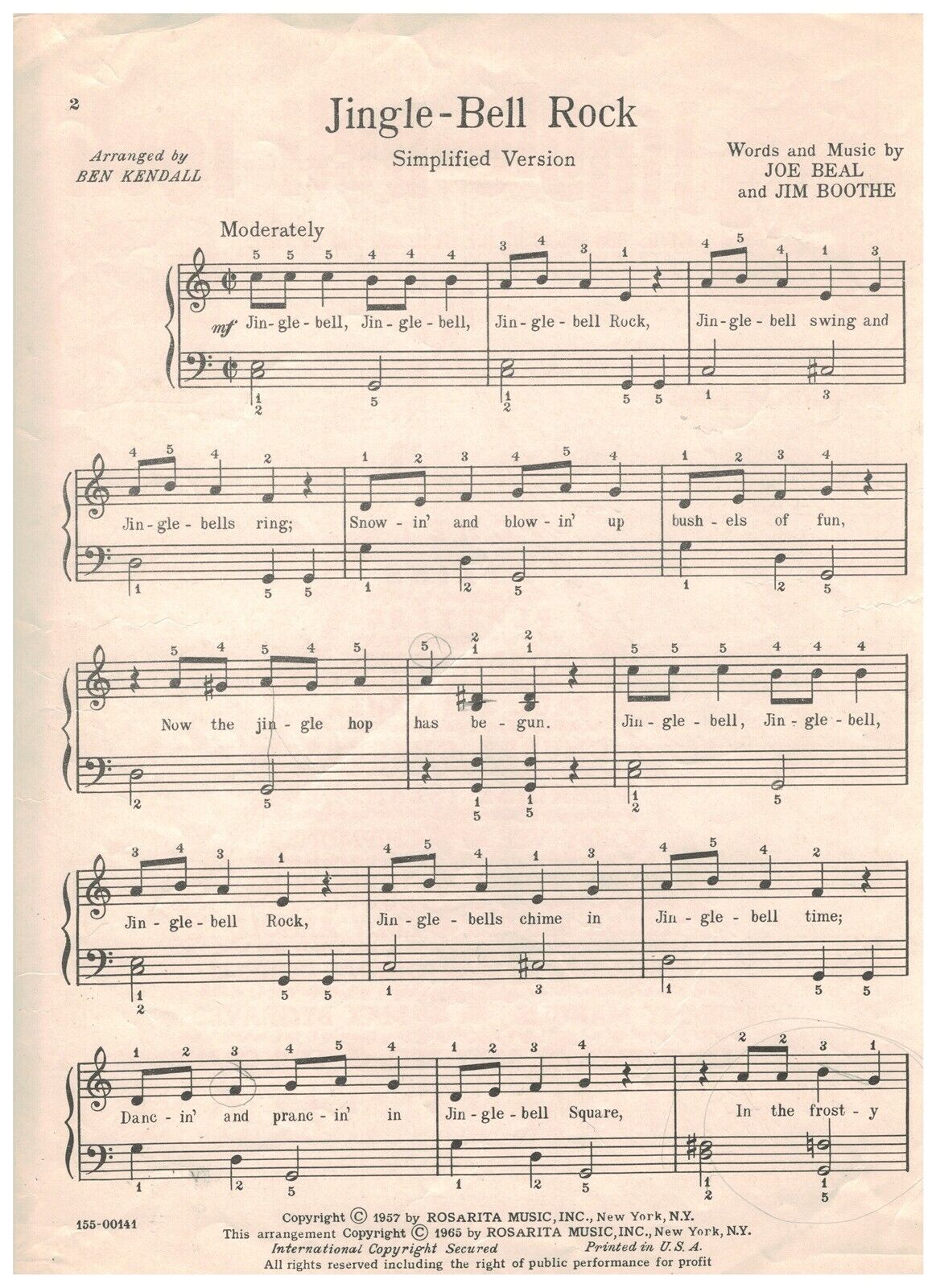 Partitura Jingle Bells