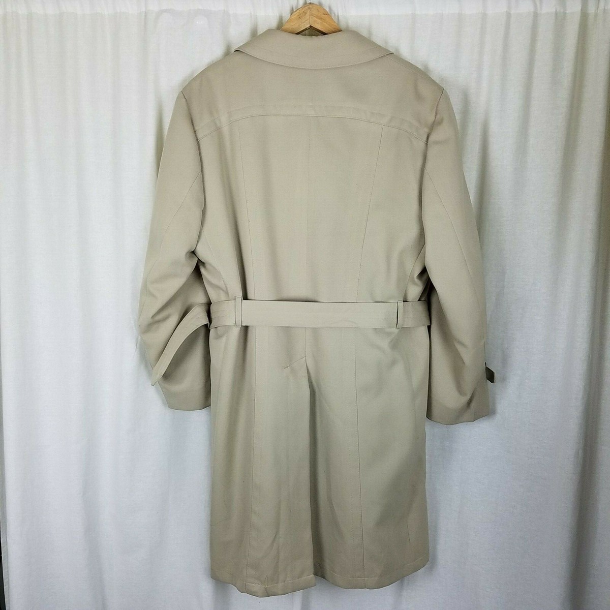John Weitz by Casualcraft Insulated Belted Trench Coat Mens