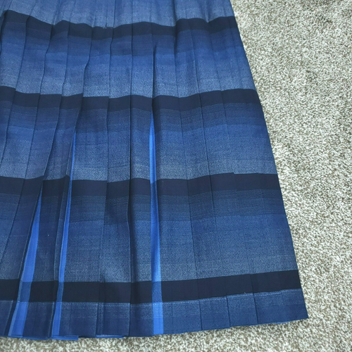 Pendleton Midirock Damen Größe 8 Blau Kariert Wolle Plissee Wendeknopf Reißverschluss - Bild 14 von 21