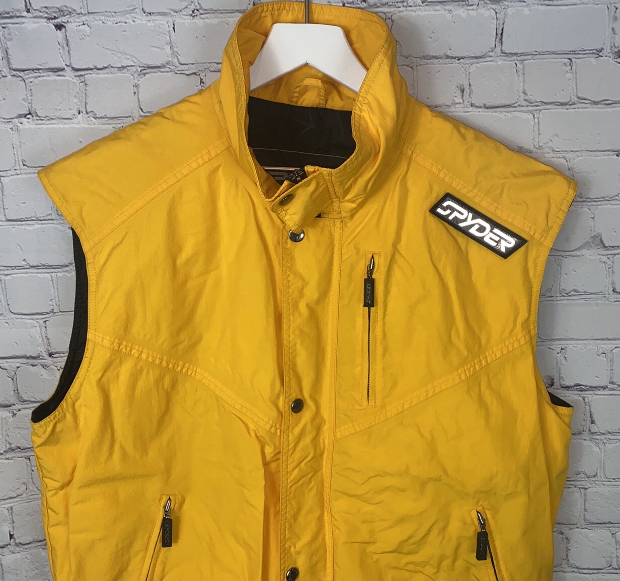 Vintage SPYDER Mens’ Yellow Vest Size Medium eBay