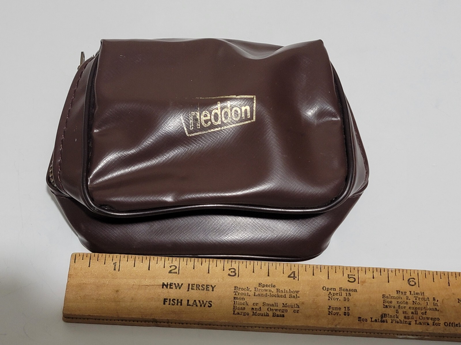 Heddon Leather Fishing Reel Case eBay