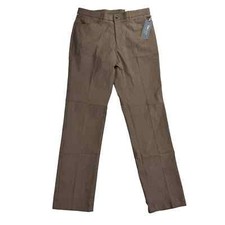 Tommy Hilfiger Mens TH Flex Finn Modern Fit Twill Pants Tobacco Brown 32x32