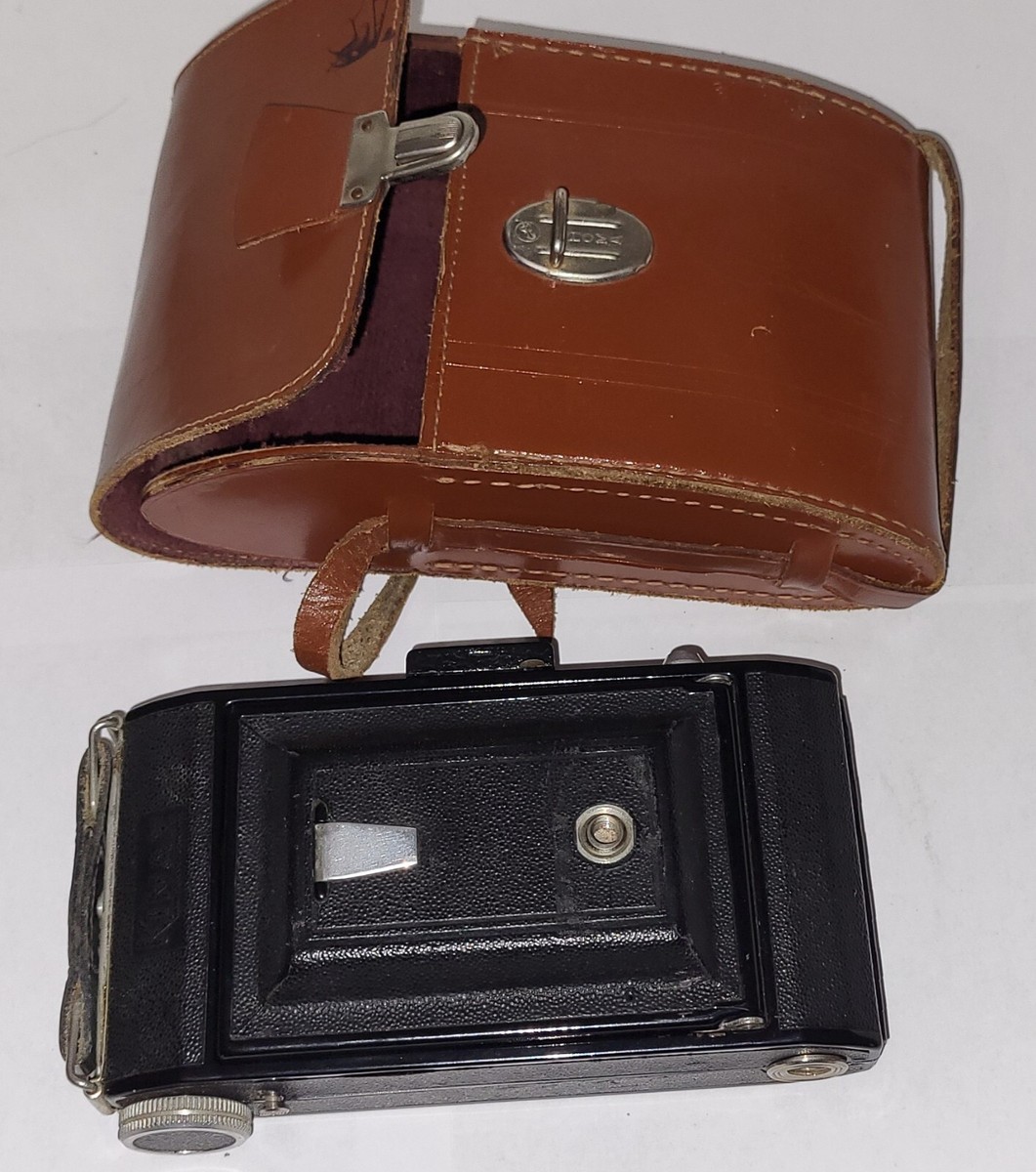 Appareil Photo Argentique KINAX JUNIOR - Format 6x9 Cm Avec étui En Cuir