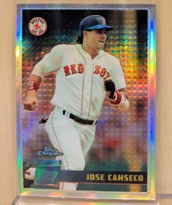 1996 FIRST 1st Topps Chrome REFRACTOR #146 Jose Canseco RARE ICONIC PARALLEL