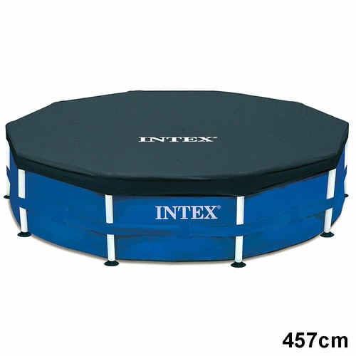 INTEX Abdeckplane Frame Pool 457cm Poolabdeckung Stahlrahmenpool Poolabdeckplane - Bild 3 von 3