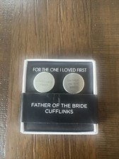 Father of The Bride Cufflinks Father of The Bride Gift from Daughter for Dad