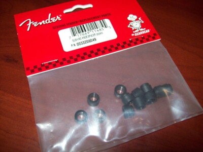 NEW Fender Push In Amplifier Knob Spacers (12) - BLACK, 003-3206-049