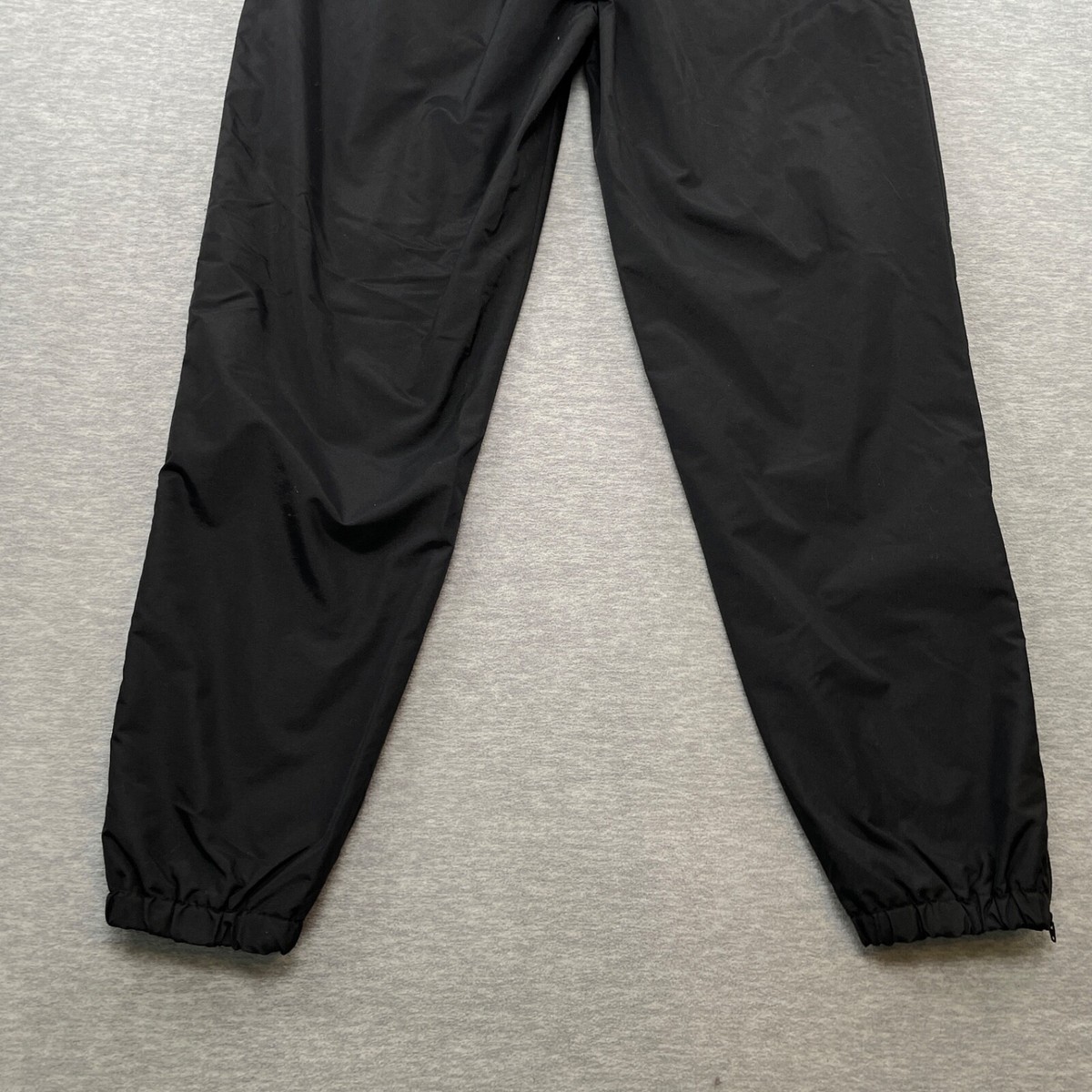 Starter Windbreaker Pants Men L Black Track Warm Up Spellout