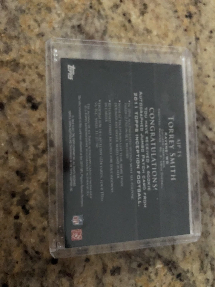 2011 TOPPS INCEPTION TORREY SMITH AUTO 23/75 - Image 2 of 2