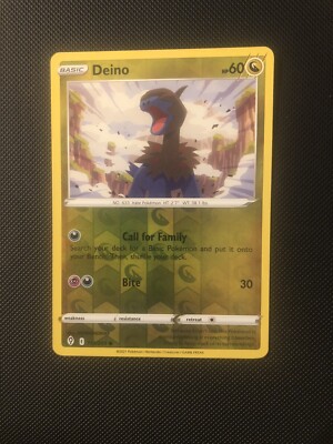 Deino 113/203 Pokemon Evolving Skies Rev Reverse Holo NM FAST SHIPPING