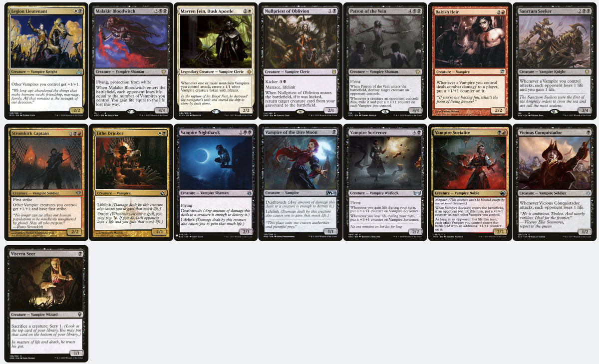 Edgar Markov VAMPIRE TRIBAL Magic MTG Custom Commander Deck | eBay