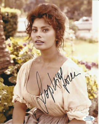 SOPHIA LOREN SIGNED PHOTO FILM AUTOGRAMME AUCH ACOA (9)