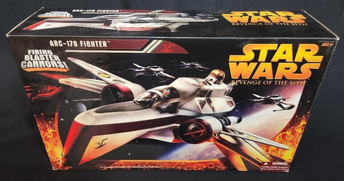 STAR WARS: III~ROTS~ARC-170 FIGHTER JET~HASBRO~2005~MIB - Picture 3 of 3