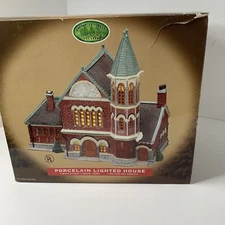Lemax Dickensvale Collectibles Porcelain Lighted Church House 1994 45111 RETIRED