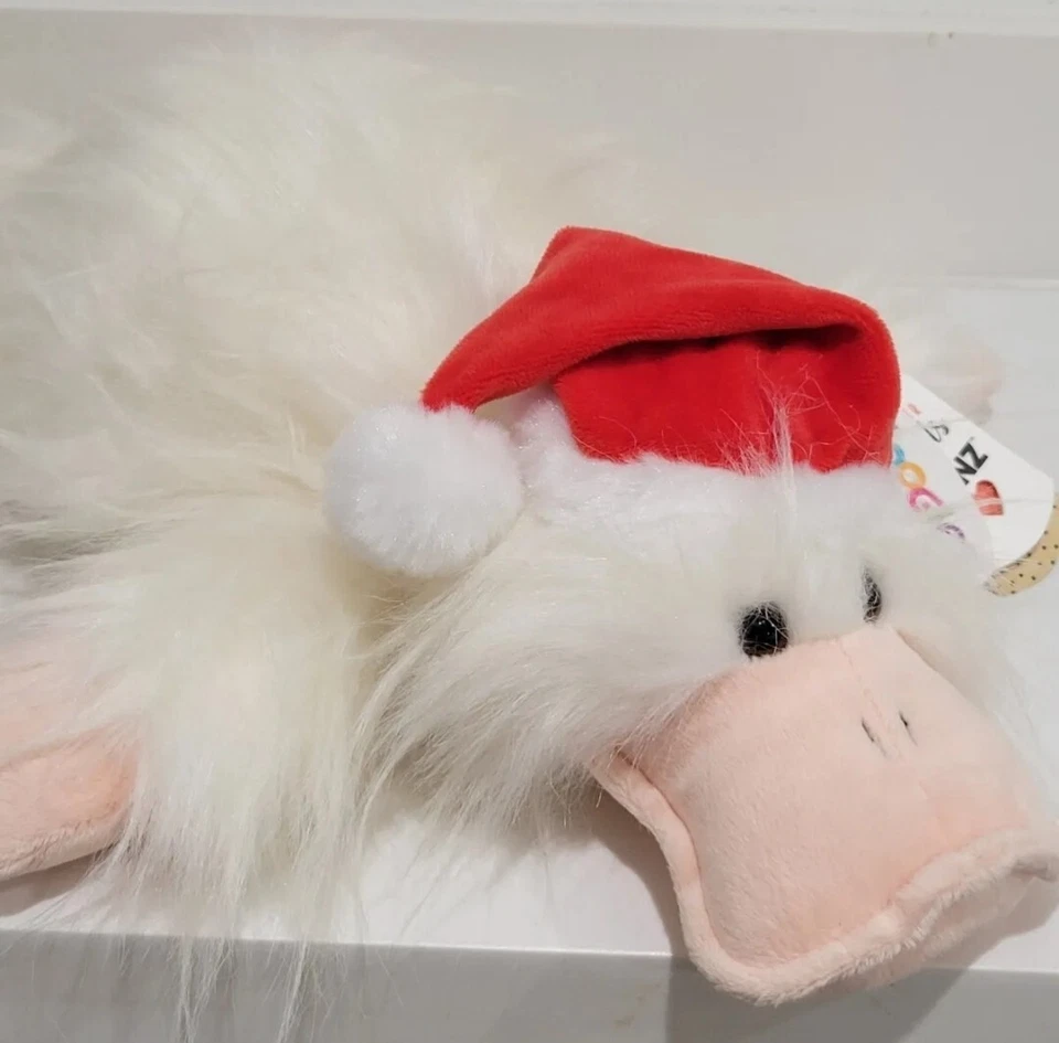 Google's Ganz Classic White Duck Plush Stuffed Animal holiday hat 19" - Image 2 of 4