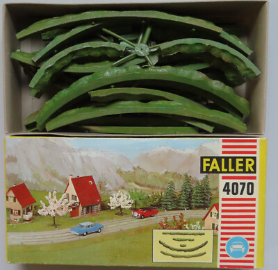 Faller AMS 4070 -- Roadway Embankment Set in Original Box, 1960's Toy #MFB39