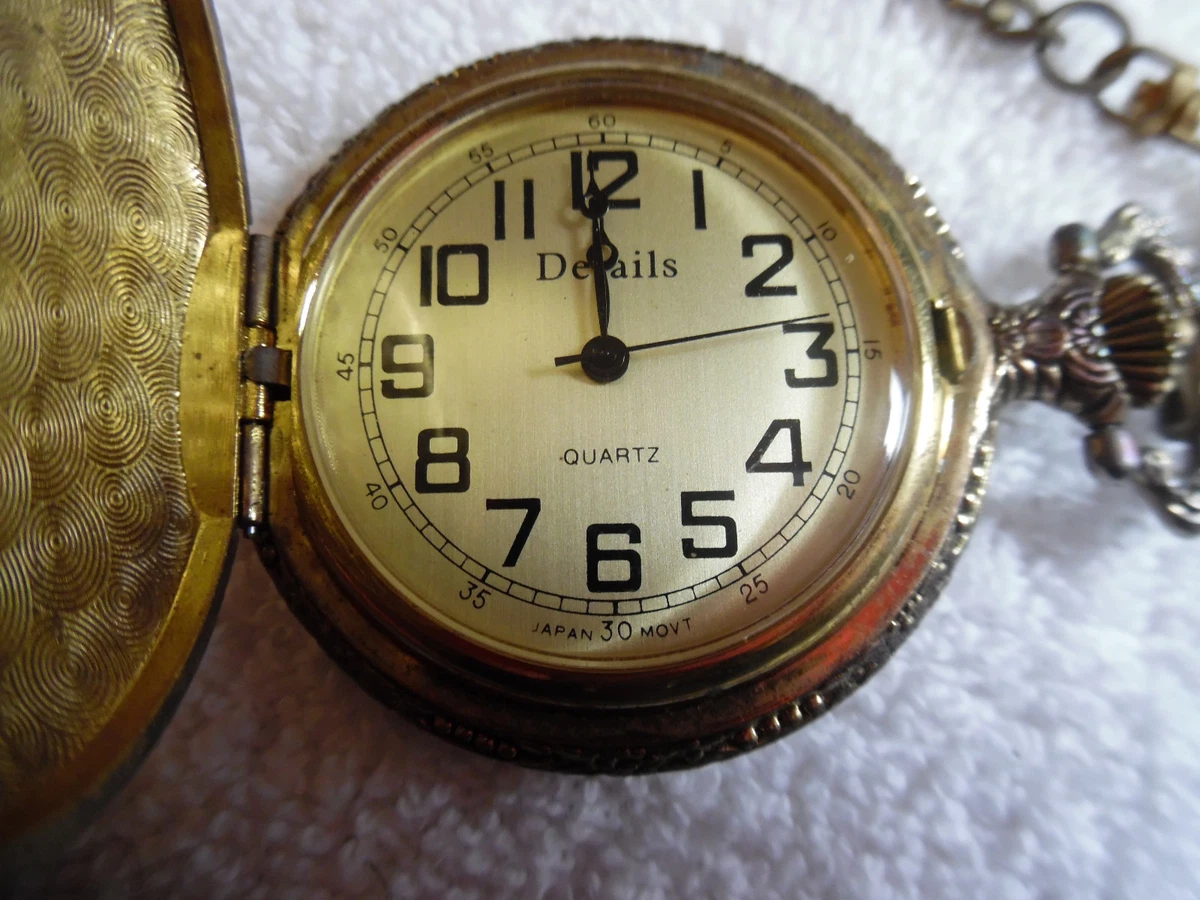 Details quartz pocket clearance watch japan movt
