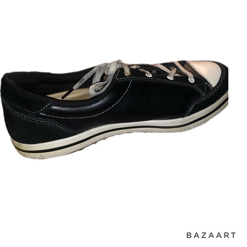 Crocs Womens Karlson Golf Shoe Black Suede Leather Sz 10.5 15371 - Picture 7 of 8