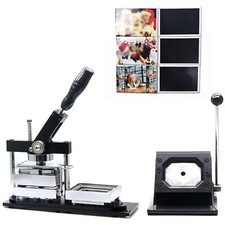 80 53mm Fridge Magnet Making Machine Kit with Paper Cutter  100 Sets MaterialbN